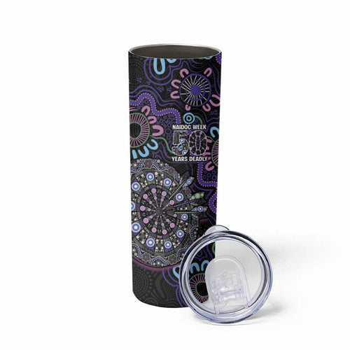 First Nations Darts NAIDOC 2026 Skinny Tumbler Aboriginal Dot Art