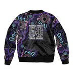 First Nations Darts NAIDOC 2026 Sleeve Zip Bomber Jacket Aboriginal Dot Art