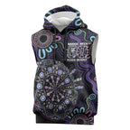 First Nations Darts NAIDOC 2026 Sleeveless Hoodie Aboriginal Dot Art