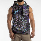 First Nations Darts NAIDOC 2026 Sleeveless Hoodie Aboriginal Dot Art