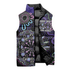First Nations Darts NAIDOC 2026 Sleeveless Puffer Jacket Aboriginal Dot Art