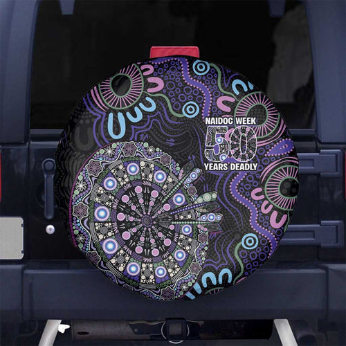 First Nations Darts NAIDOC 2026 Spare Tire Cover Aboriginal Dot Art