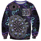 First Nations Darts NAIDOC 2026 Sweatshirt Aboriginal Dot Art