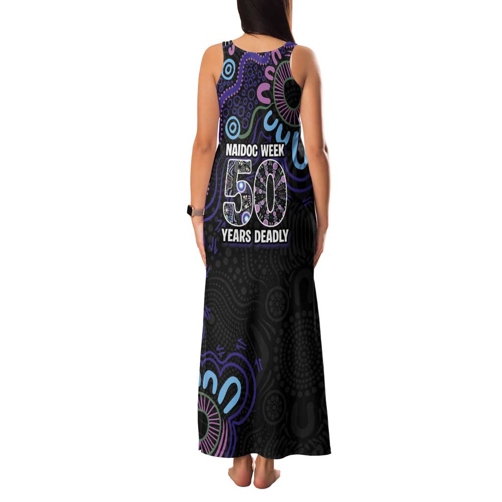 First Nations Darts NAIDOC 2026 Tank Maxi Dress Aboriginal Dot Art