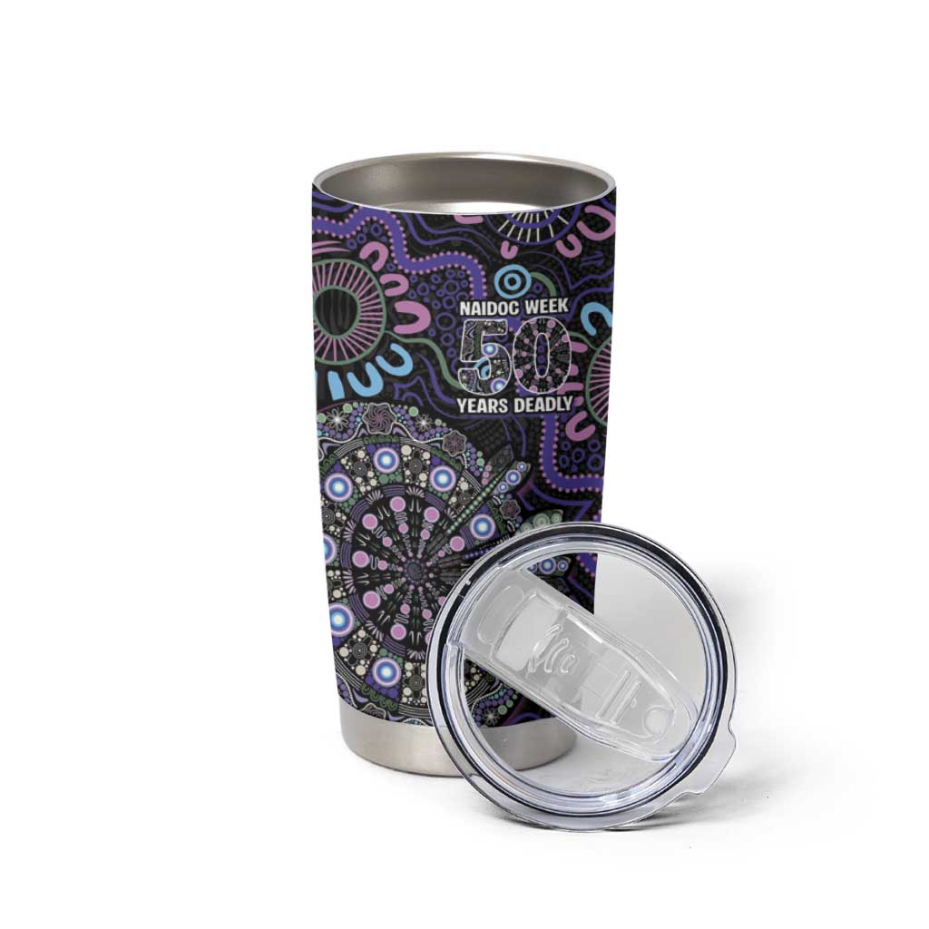 First Nations Darts NAIDOC 2026 Tumbler Cup Aboriginal Dot Art