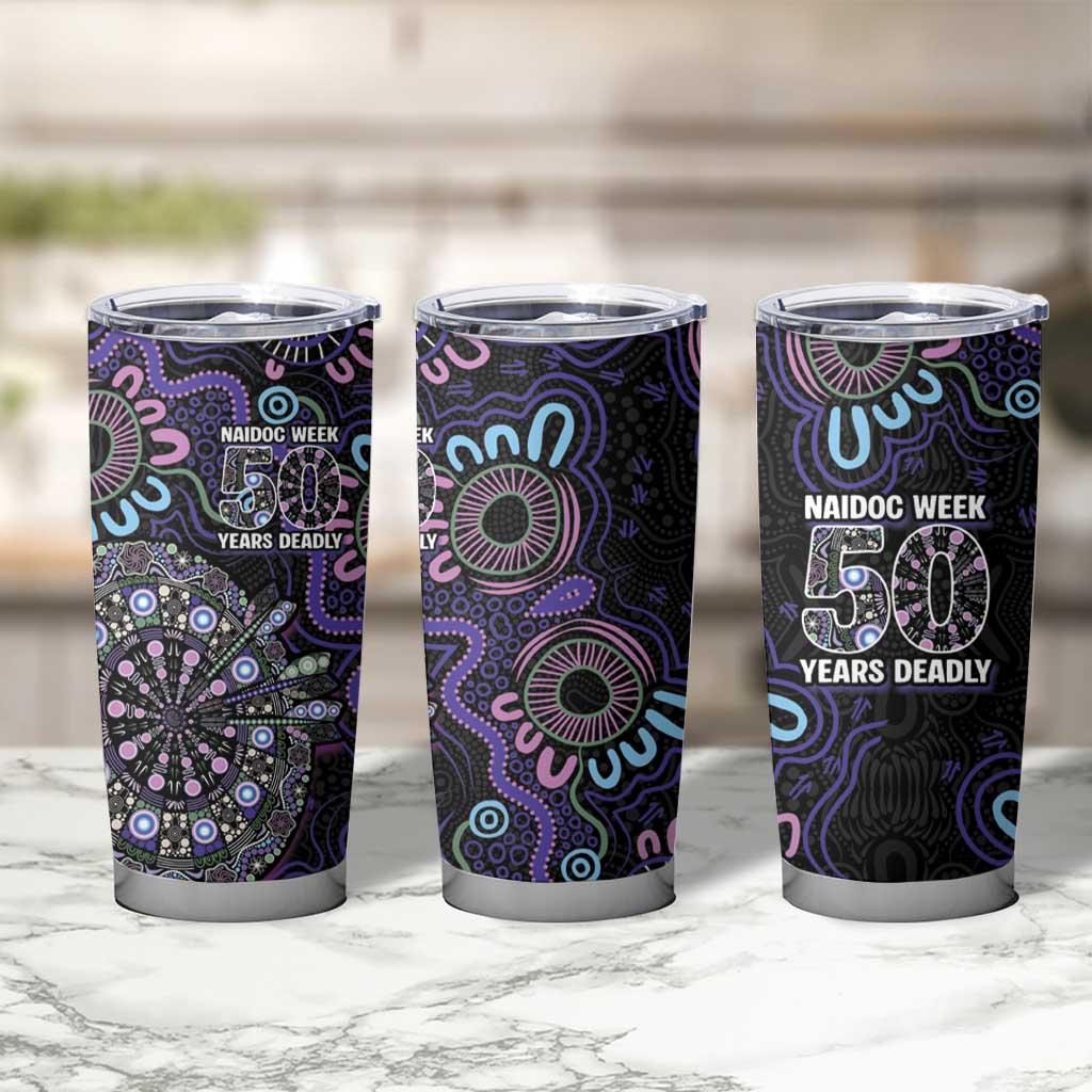 First Nations Darts NAIDOC 2026 Tumbler Cup Aboriginal Dot Art