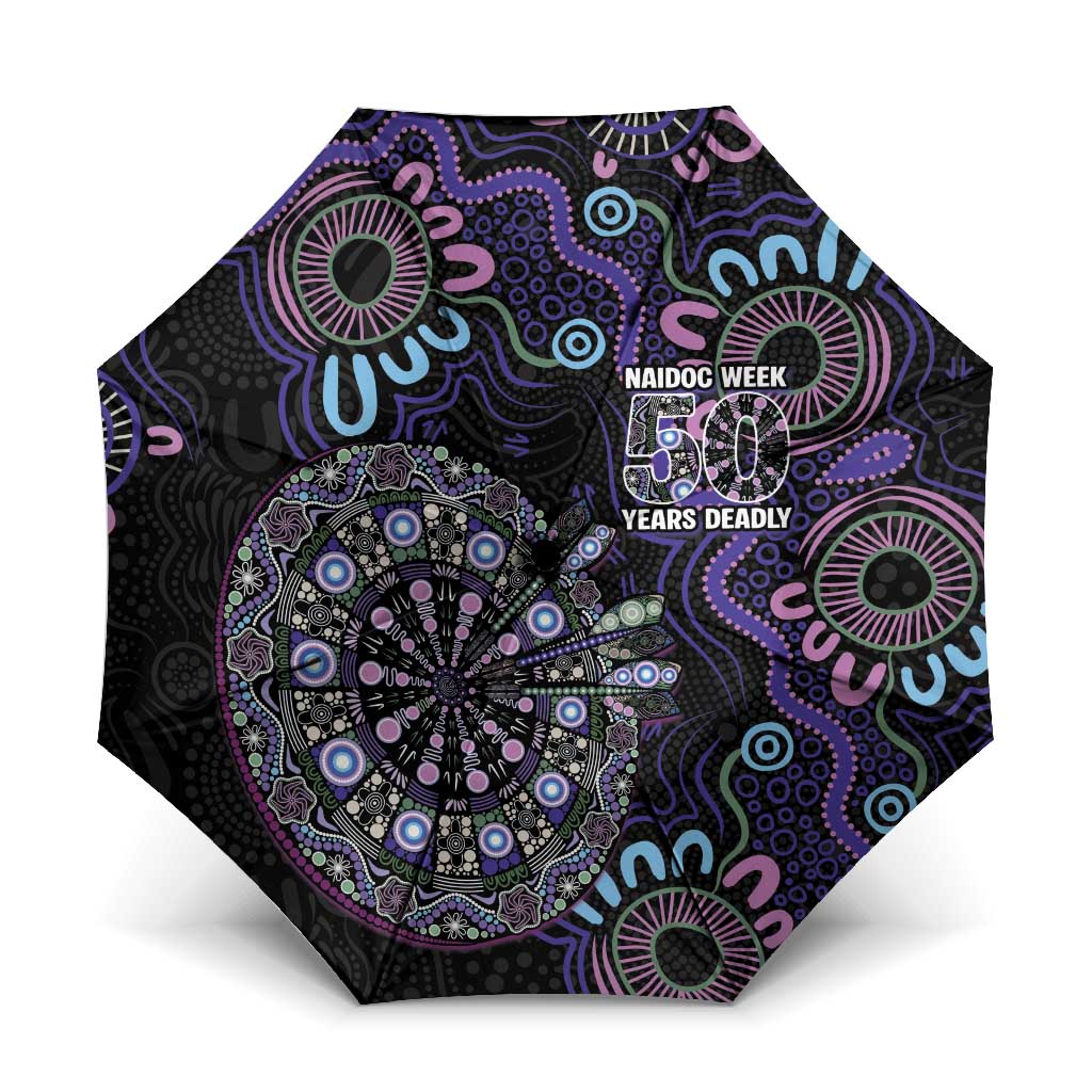 First Nations Darts NAIDOC 2026 Umbrella Aboriginal Dot Art