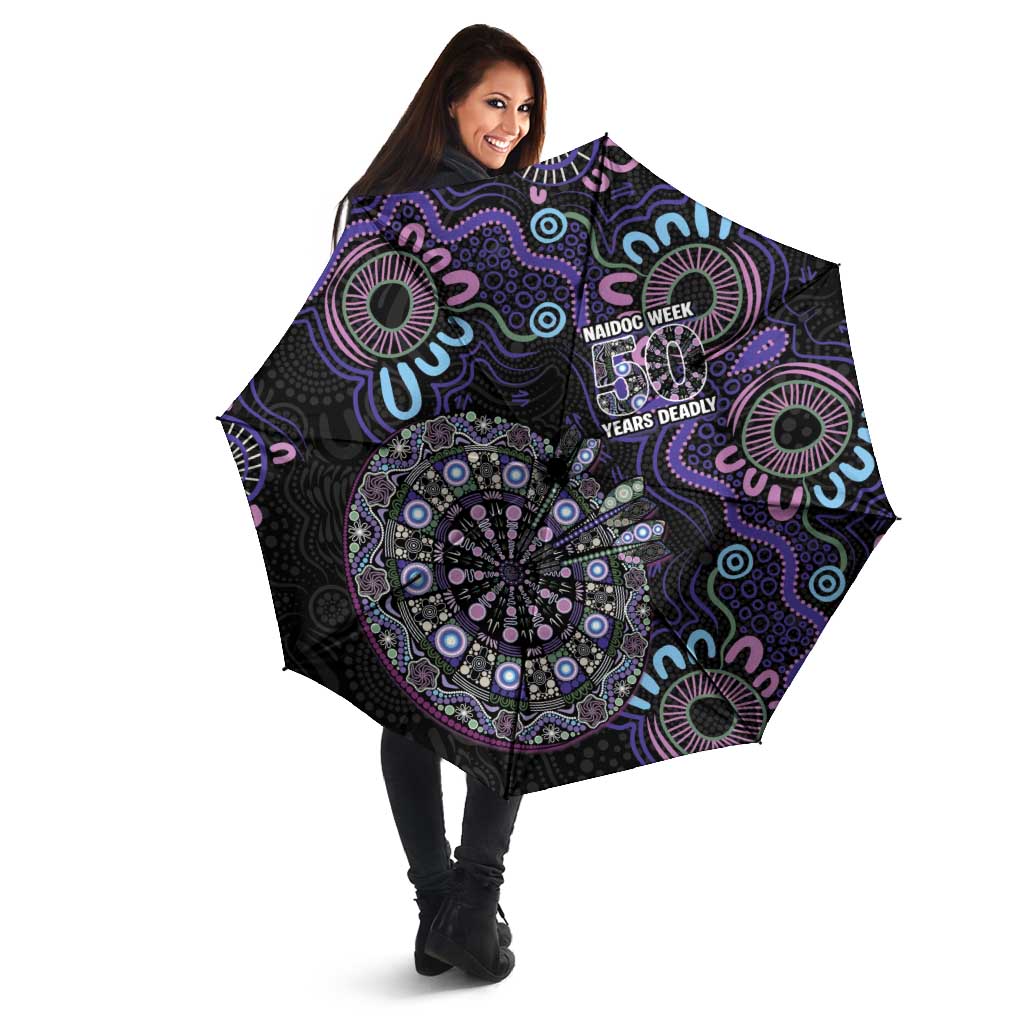 First Nations Darts NAIDOC 2026 Umbrella Aboriginal Dot Art