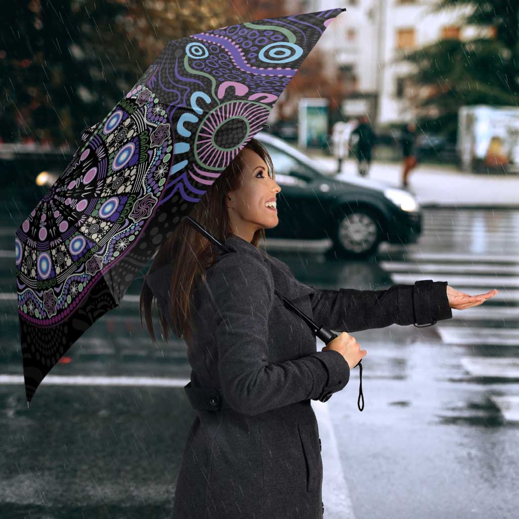 First Nations Darts NAIDOC 2026 Umbrella Aboriginal Dot Art