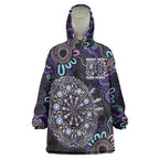 First Nations Darts NAIDOC 2026 Wearable Blanket Hoodie Aboriginal Dot Art