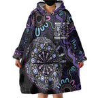 First Nations Darts NAIDOC 2026 Wearable Blanket Hoodie Aboriginal Dot Art