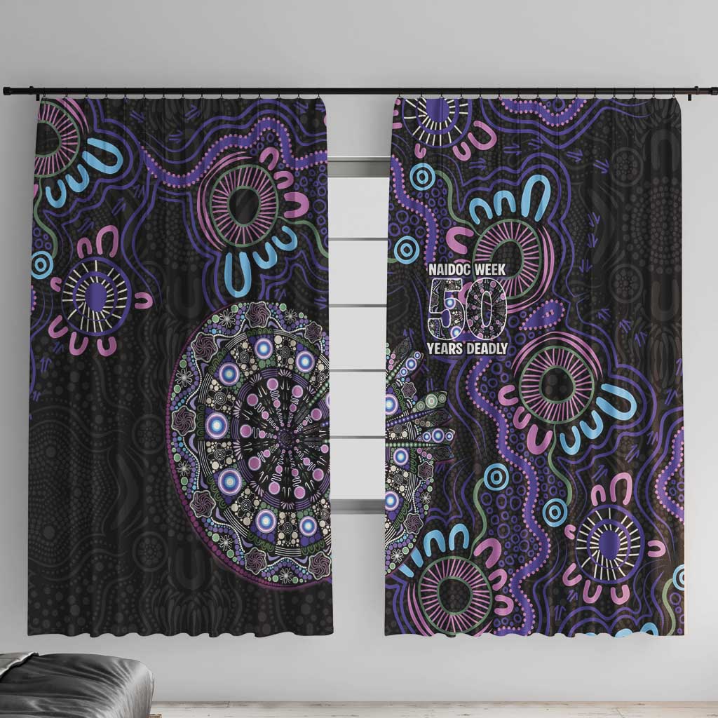 First Nations Darts NAIDOC 2026 Window Curtain Aboriginal Dot Art