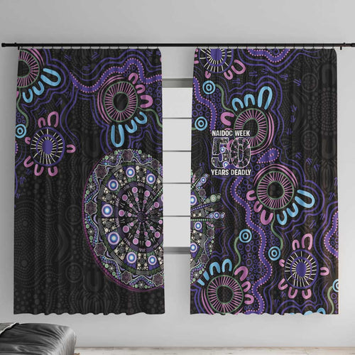 First Nations Darts NAIDOC 2026 Window Curtain Aboriginal Dot Art
