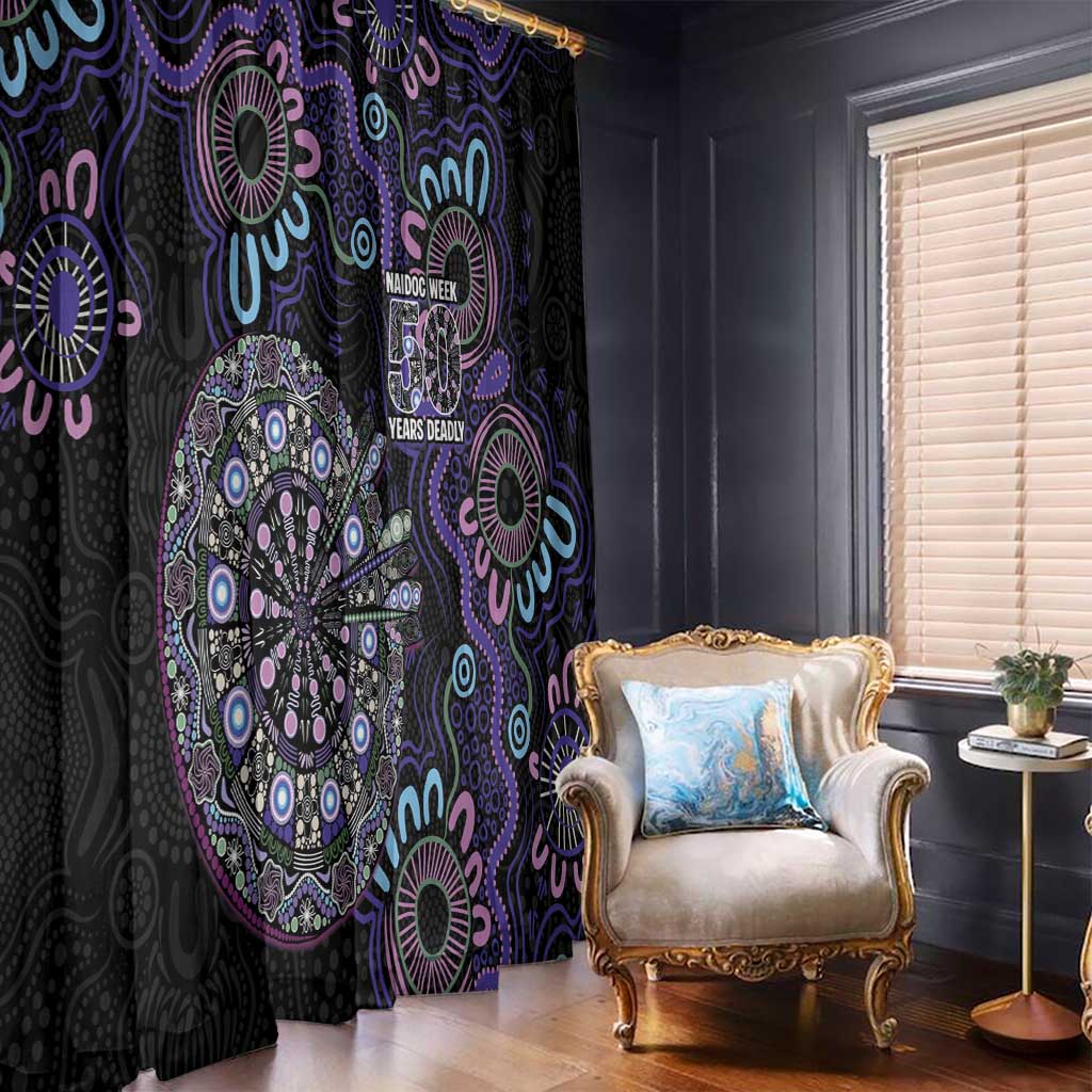 First Nations Darts NAIDOC 2026 Window Curtain Aboriginal Dot Art