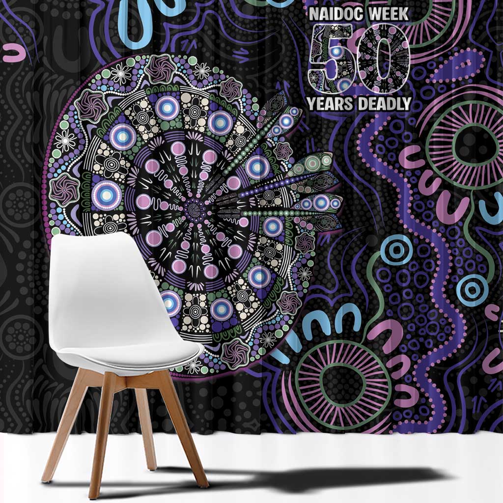 First Nations Darts NAIDOC 2026 Window Curtain Aboriginal Dot Art