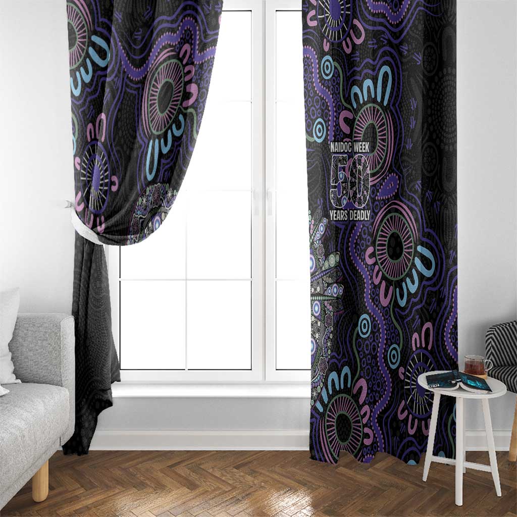 First Nations Darts NAIDOC 2026 Window Curtain Aboriginal Dot Art