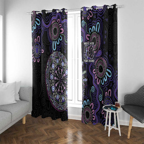 First Nations Darts NAIDOC 2026 Window Curtain Aboriginal Dot Art