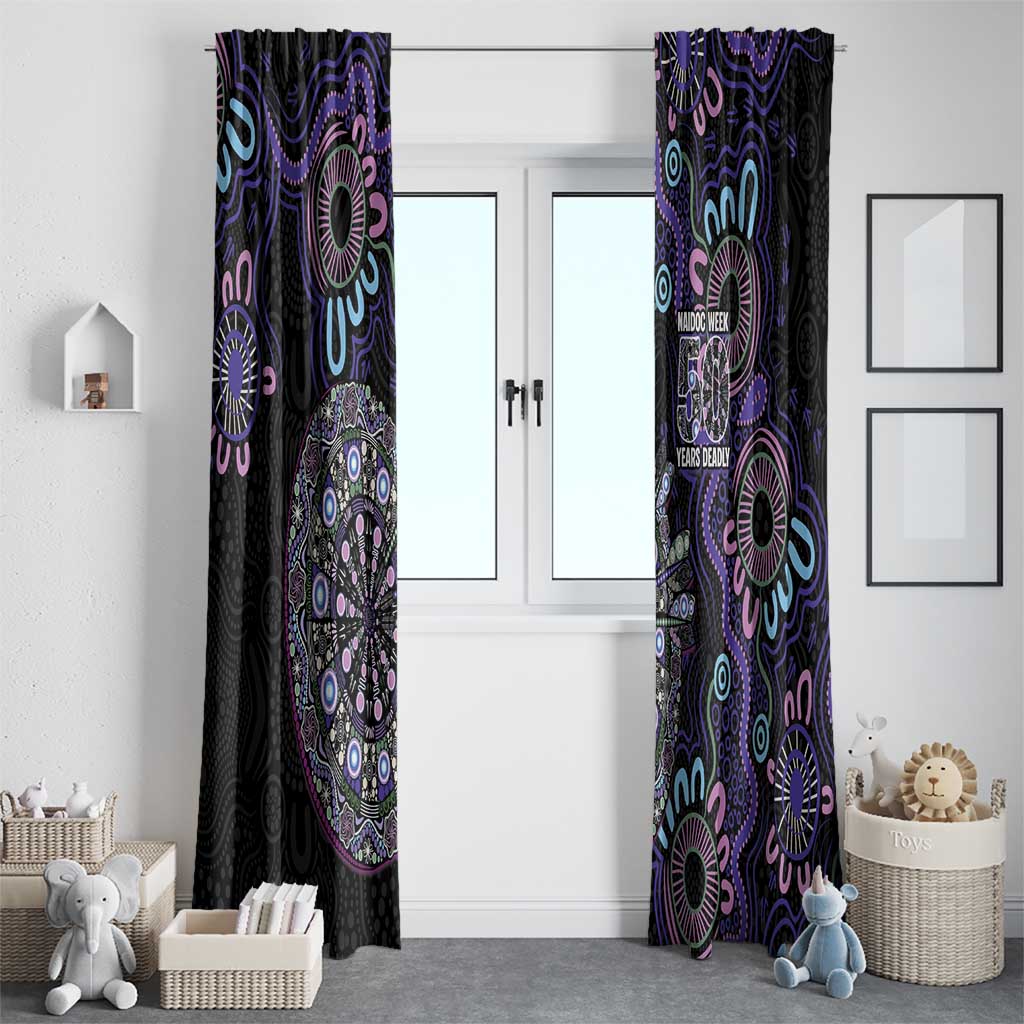 First Nations Darts NAIDOC 2026 Window Curtain Aboriginal Dot Art