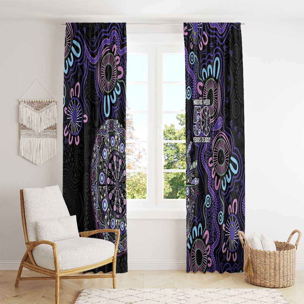 First Nations Darts NAIDOC 2026 Window Curtain Aboriginal Dot Art