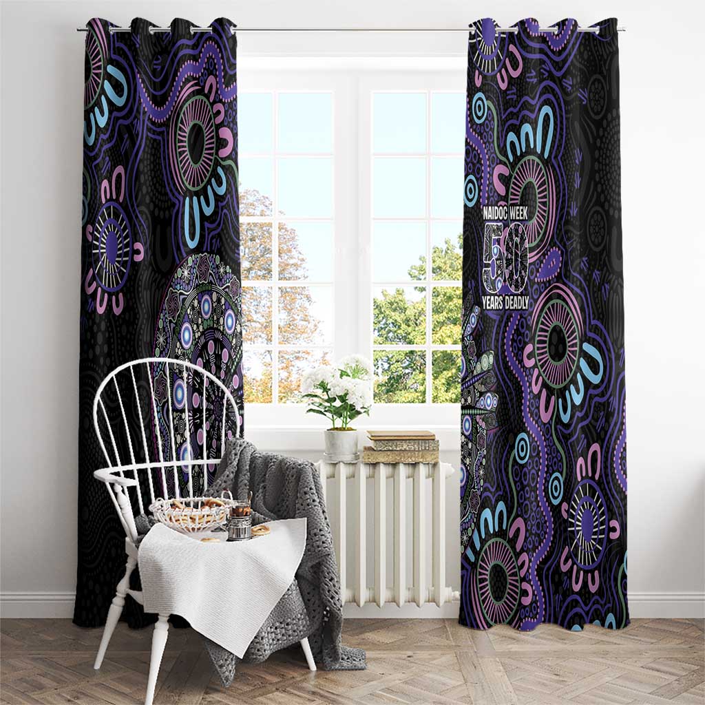 First Nations Darts NAIDOC 2026 Window Curtain Aboriginal Dot Art