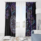 First Nations Darts NAIDOC 2026 Window Curtain Aboriginal Dot Art