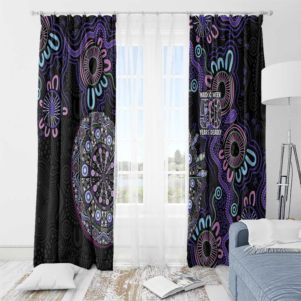 First Nations Darts NAIDOC 2026 Window Curtain Aboriginal Dot Art