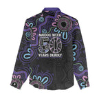 First Nations Darts NAIDOC 2026 Women Casual Shirt Aboriginal Dot Art