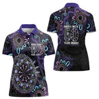 First Nations Darts NAIDOC 2026 Women Polo Shirt Aboriginal Dot Art