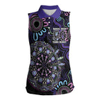 First Nations Darts NAIDOC 2026 Women Sleeveless Polo Shirt Aboriginal Dot Art