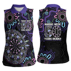 First Nations Darts NAIDOC 2026 Women Sleeveless Polo Shirt Aboriginal Dot Art