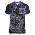 First Nations Darts NAIDOC 2026 Women V-Neck T-Shirt Aboriginal Dot Art