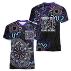 First Nations Darts NAIDOC 2026 Women V-Neck T-Shirt Aboriginal Dot Art