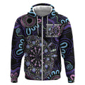 First Nations Darts NAIDOC 2026 Zip Hoodie Aboriginal Dot Art