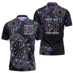 First Nations Darts NAIDOC 2026 Zipper Polo Shirt Aboriginal Dot Art