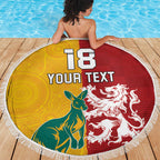 Custom British Lions Australia Beach Blanket Unique Style - Aussie Hoodie