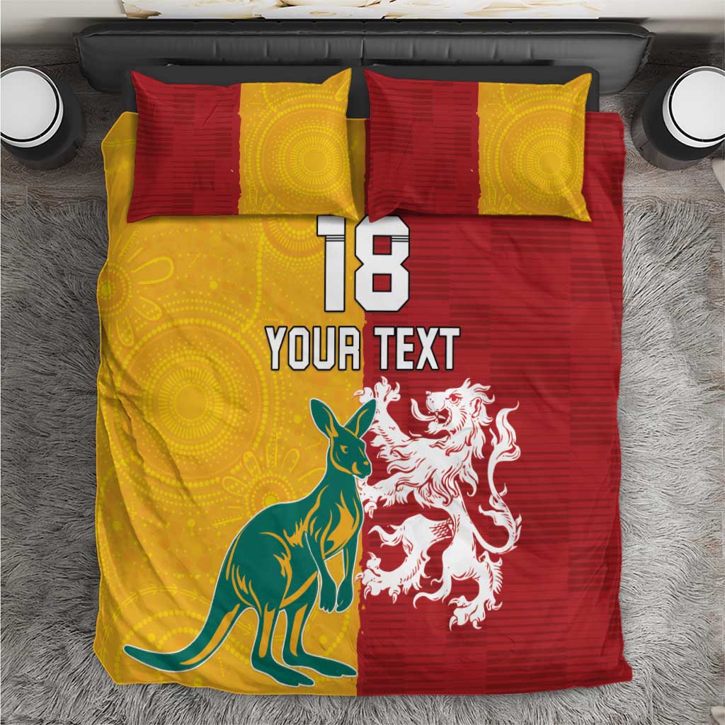 Custom British Lions Australia Bedding Set Unique Style - Aussie Hoodie