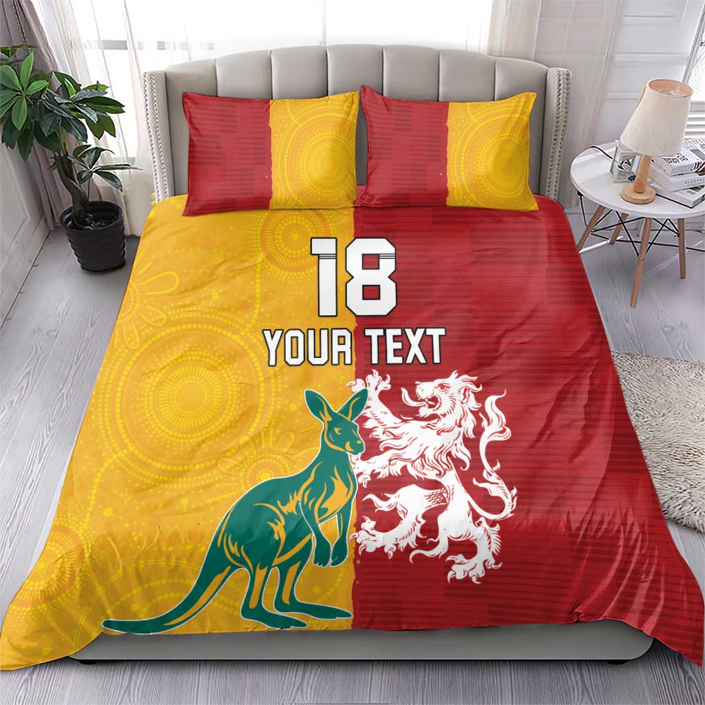 Custom British Lions Australia Bedding Set Unique Style - Aussie Hoodie