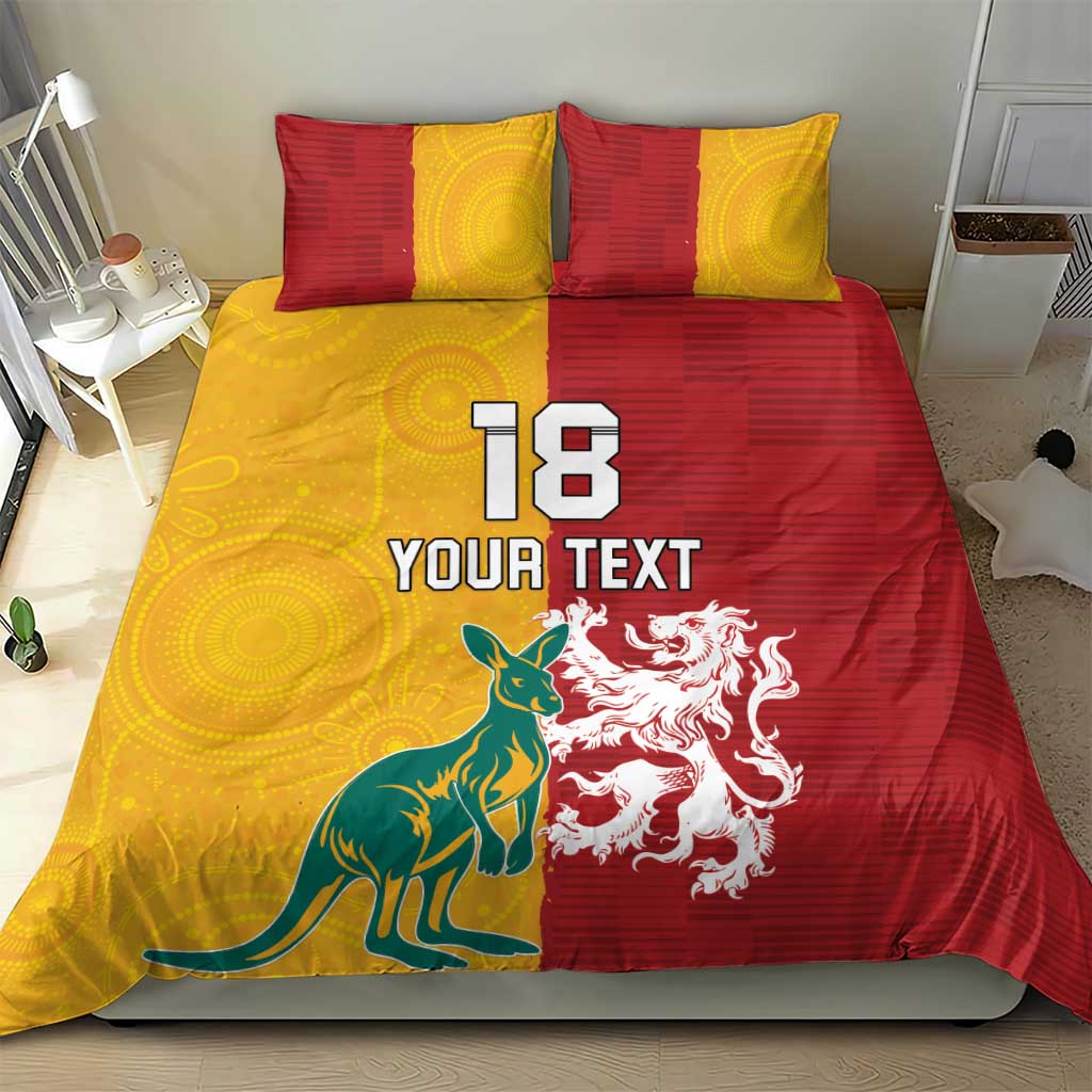 Custom British Lions Australia Bedding Set Unique Style - Aussie Hoodie