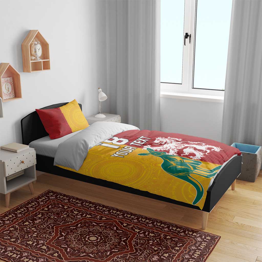 Custom British Lions Australia Bedding Set Unique Style - Aussie Hoodie