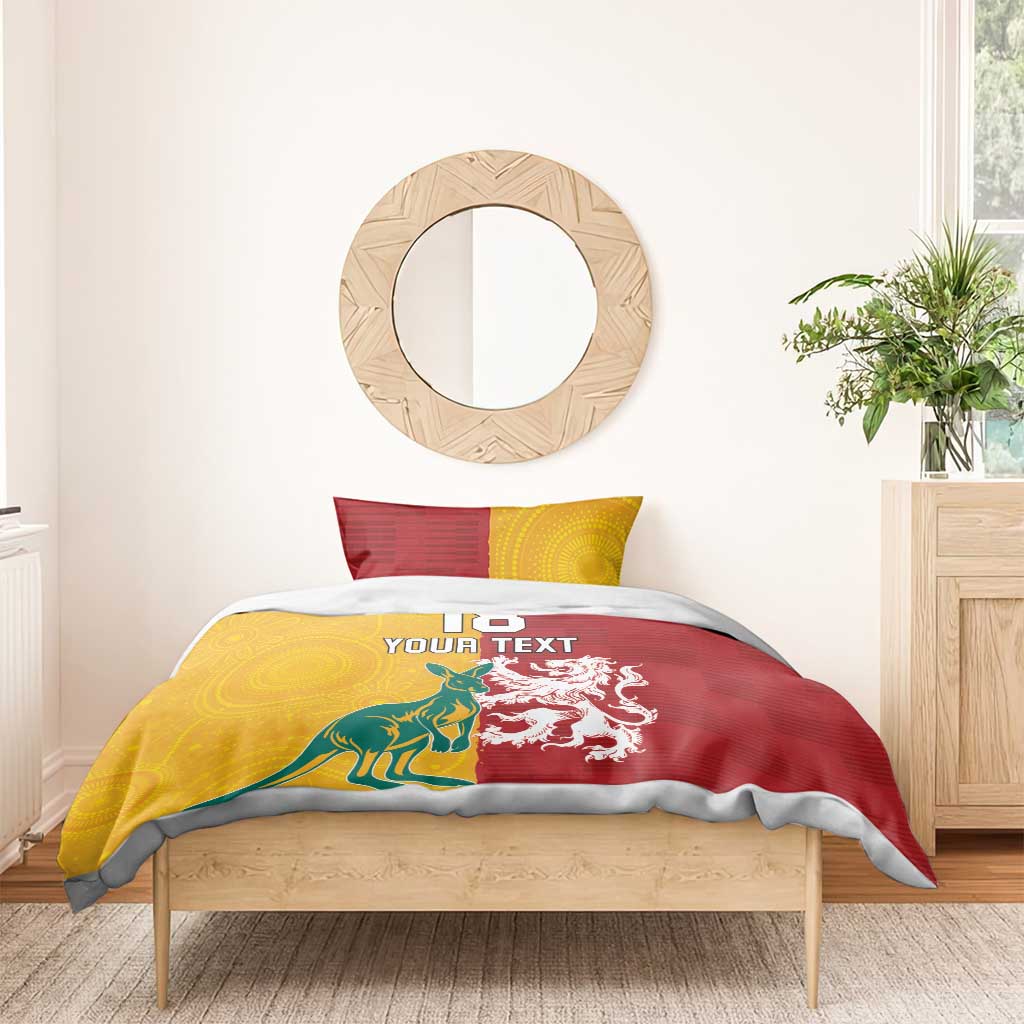 Custom British Lions Australia Bedding Set Unique Style - Aussie Hoodie