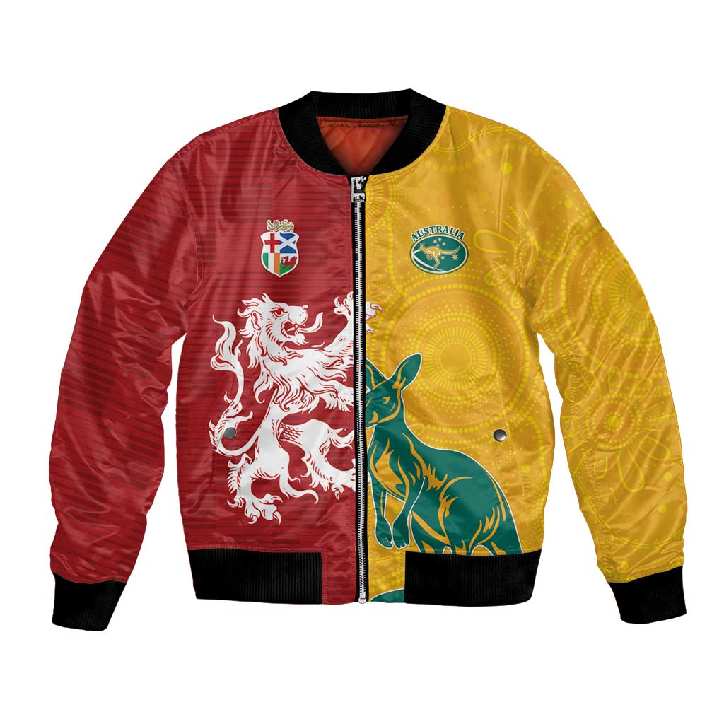 Custom British Lions Australia Bomber Jacket Unique Style - Aussie Hoodie