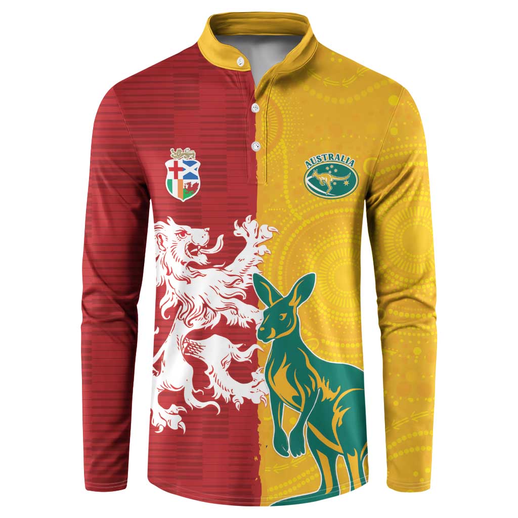 Custom British Lions Australia Button Sweatshirt Unique Style - Aussie Hoodie