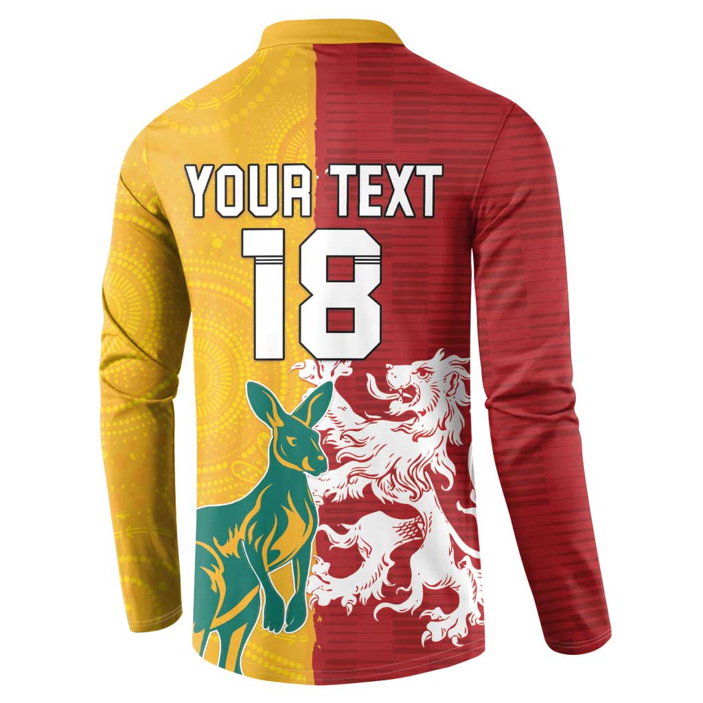 Custom British Lions Australia Button Sweatshirt Unique Style - Aussie Hoodie