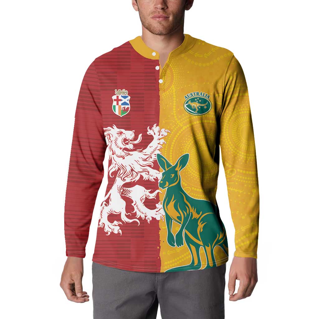 Custom British Lions Australia Button Sweatshirt Unique Style - Aussie Hoodie