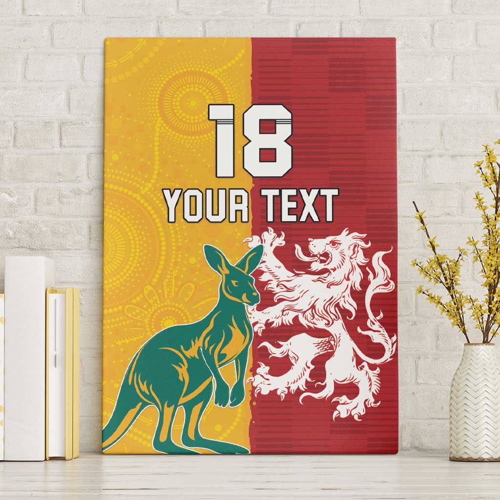Custom British Lions Australia Canvas Wall Art Unique Style - Aussie Hoodie
