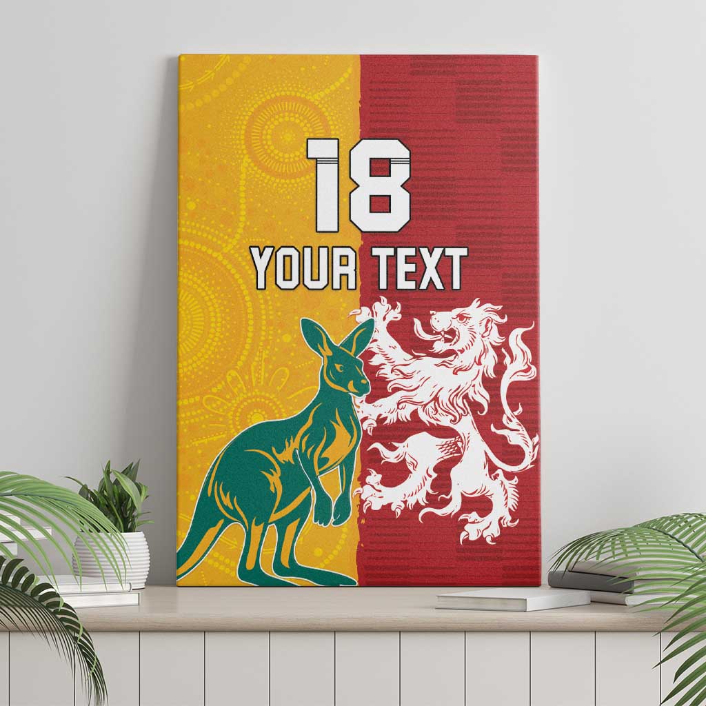 Custom British Lions Australia Canvas Wall Art Unique Style - Aussie Hoodie