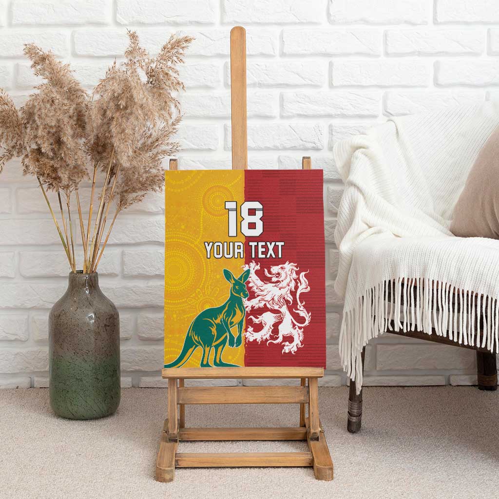 Custom British Lions Australia Canvas Wall Art Unique Style - Aussie Hoodie