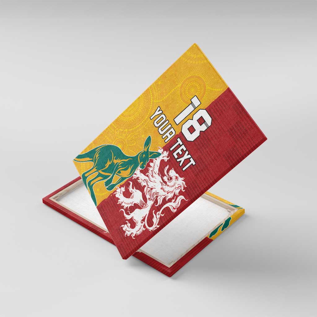 Custom British Lions Australia Canvas Wall Art Unique Style - Aussie Hoodie
