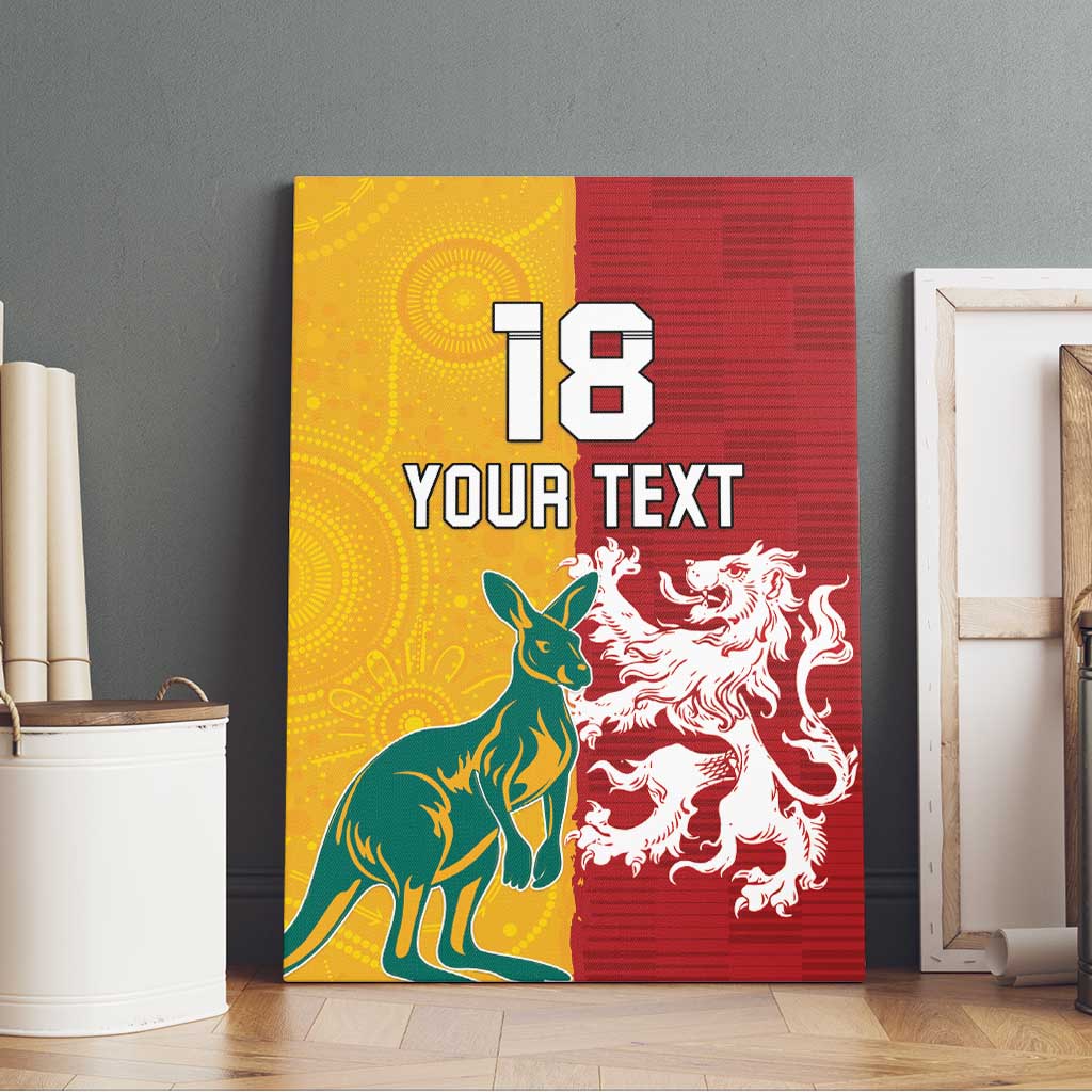 Custom British Lions Australia Canvas Wall Art Unique Style - Aussie Hoodie