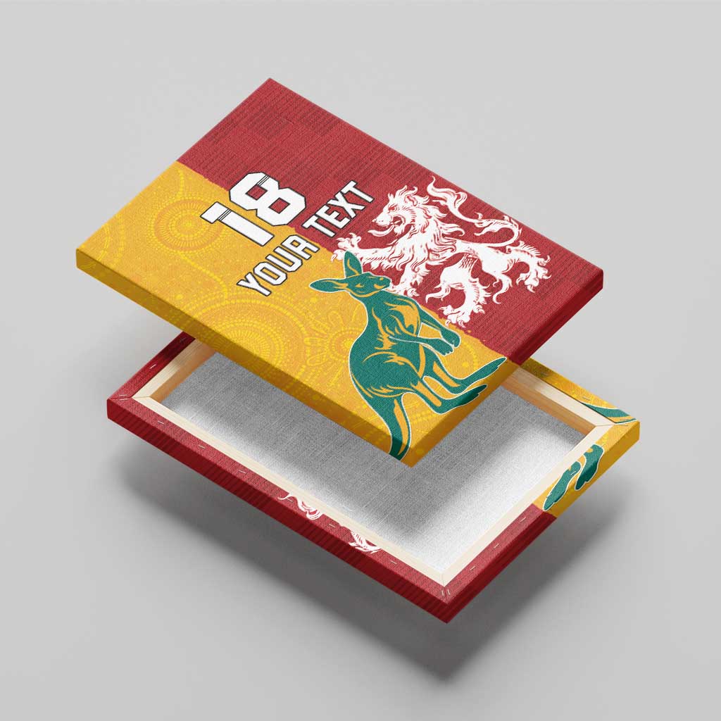 Custom British Lions Australia Canvas Wall Art Unique Style - Aussie Hoodie